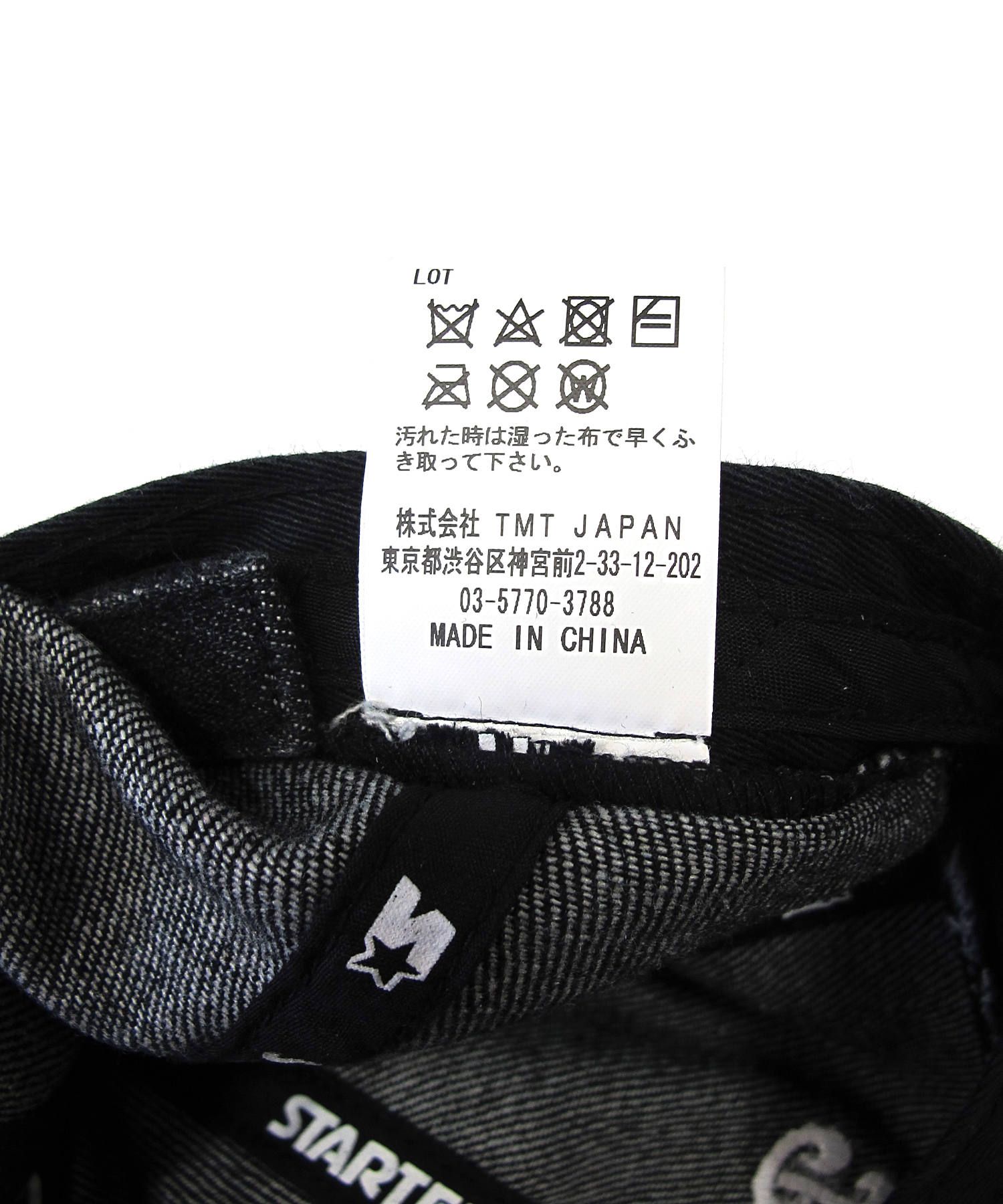 TMT ×STARTER DENIM CAP (BIGHOLIDAY) (BLACK) / スターターコラボデニムキャップ (BIGHOLIDAY) LOOPHOLE