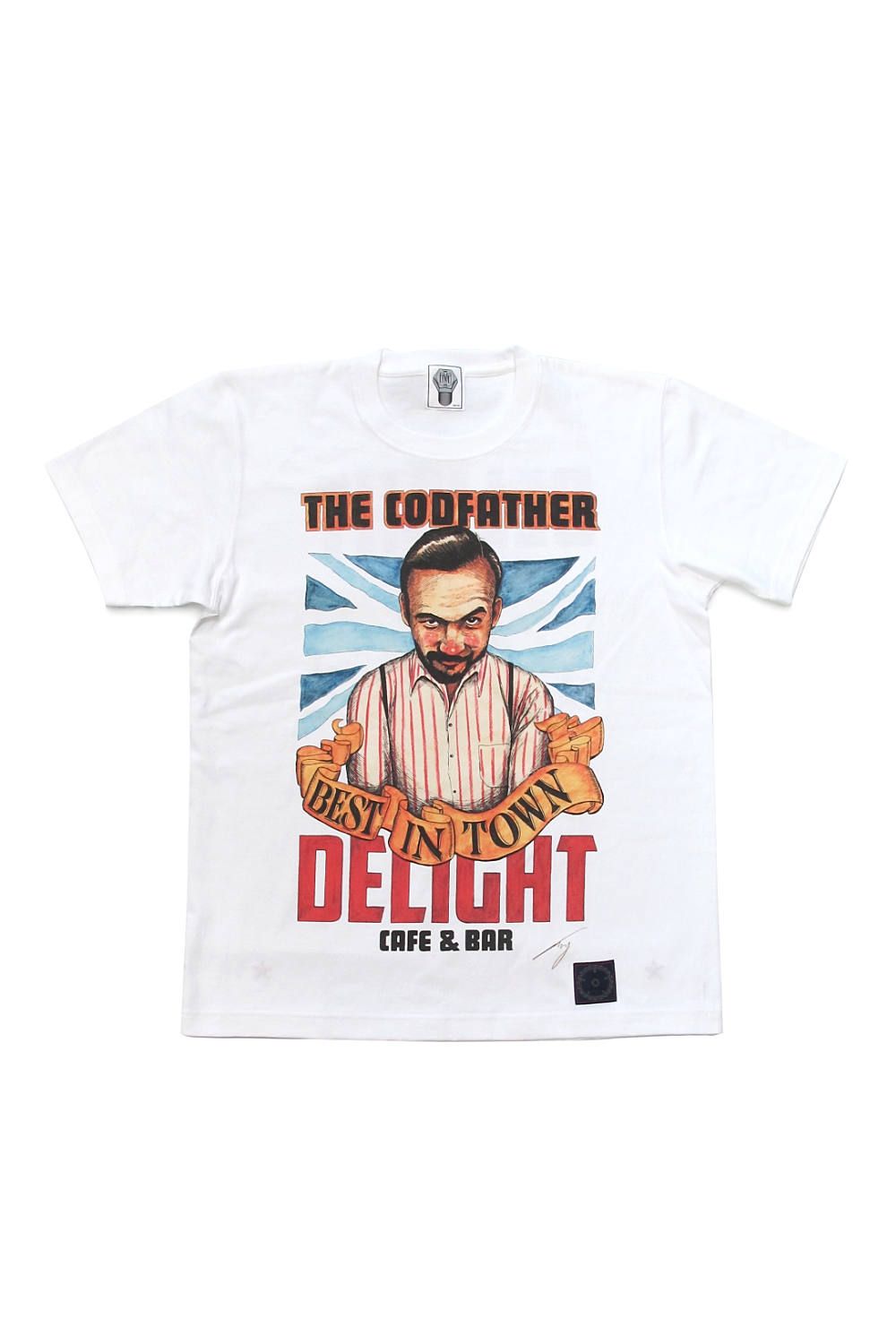 PRINT S/S TEE (WHITE) / CAFE&BAR DELIGHT コラボT