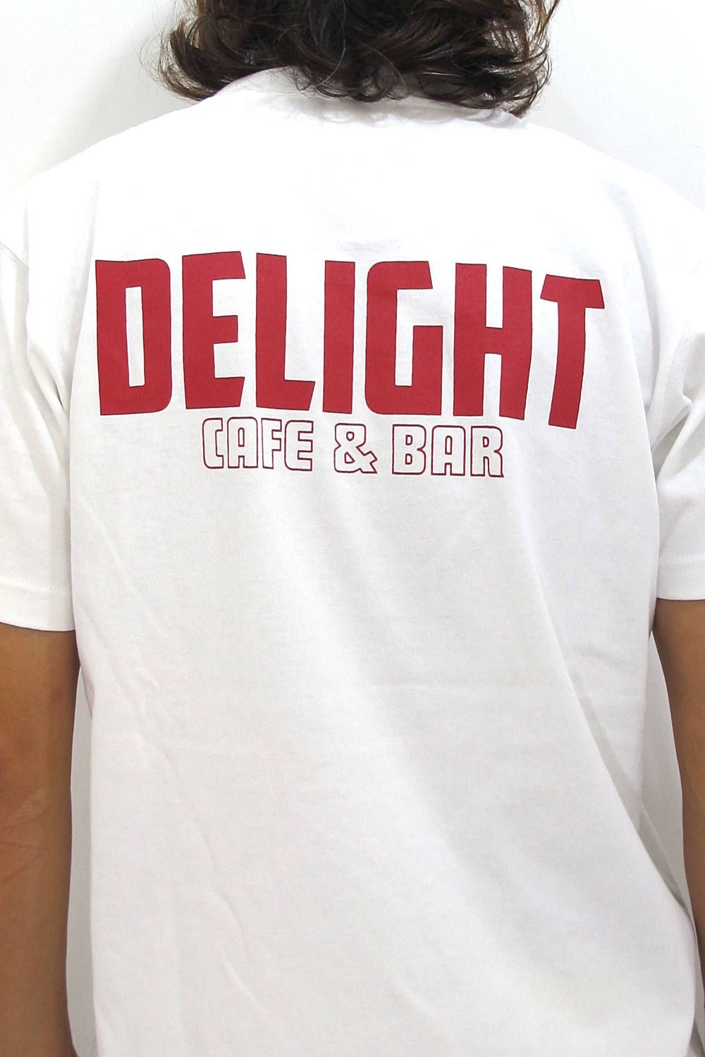 PRINT S/S TEE (WHITE) / CAFE&BAR DELIGHT コラボT