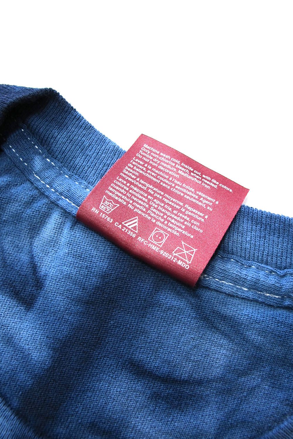 HIDE AND SEEK - ×THC L/S TEE (TIE DYE NAVY) / TOKYO HEMP HIDE AND SEEK - ×THC L/S TEE (TIE DYE NAVY) / TOKYO HEMP