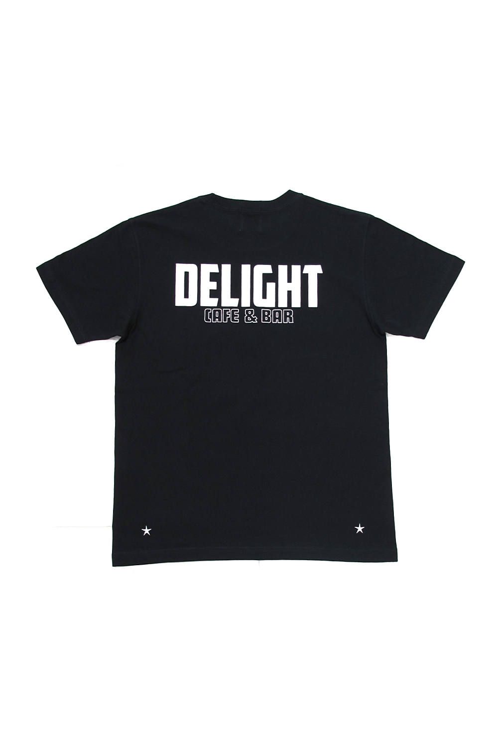 PRINT S/S TEE (BLACK) / CAFE&BAR DELIGHT コラボT