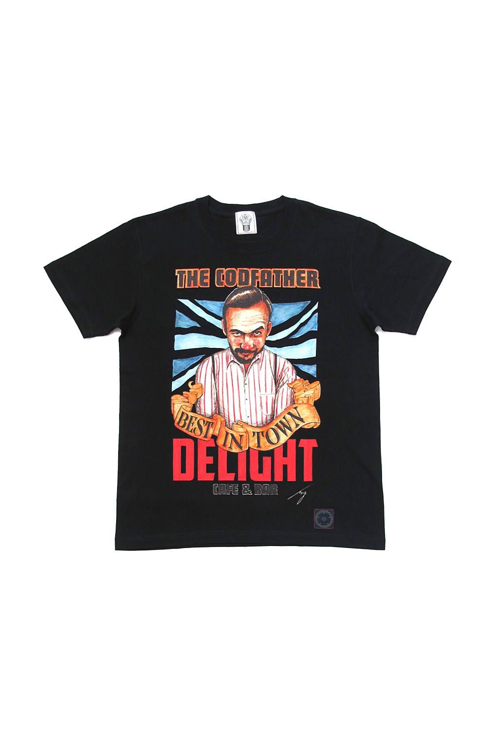 PRINT S/S TEE (BLACK) / CAFE&BAR DELIGHT コラボT