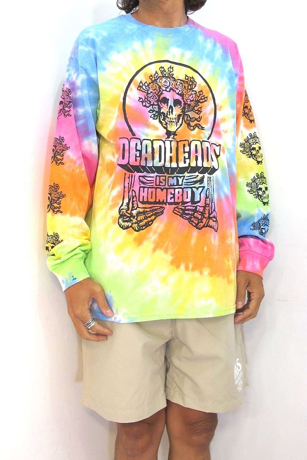 HIDE AND SEEK - ×THC L/S TEE (TIE DYE PASTEL) / TOKYO HEMP