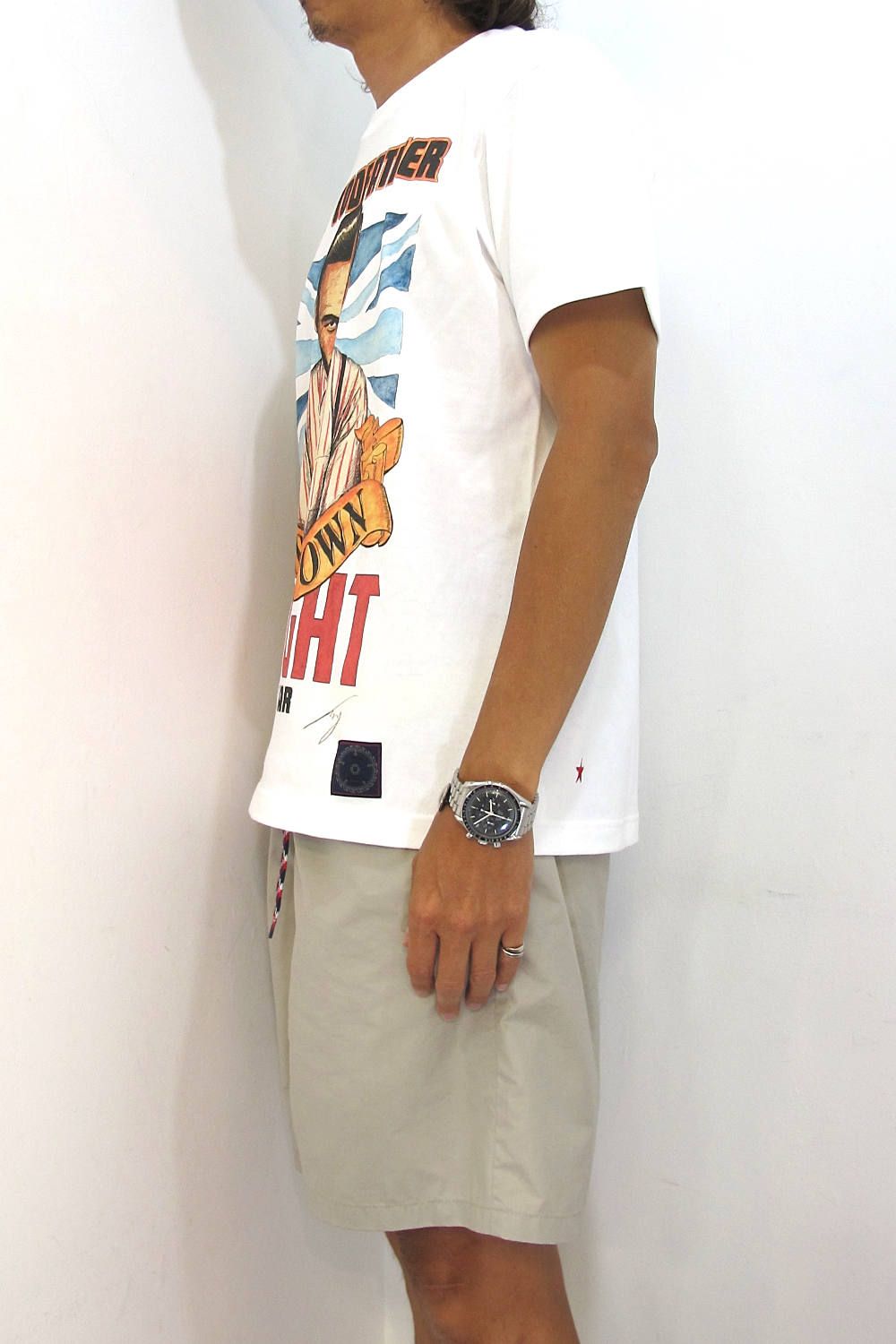 PRINT S/S TEE (WHITE) / CAFE&BAR DELIGHT コラボT