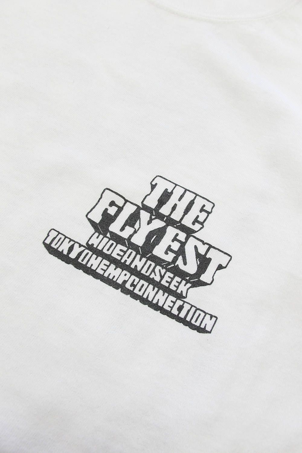 HIDE AND SEEK - ×THC L/S TEE (WHITE) / TOKYO HEMP CONNECTION
