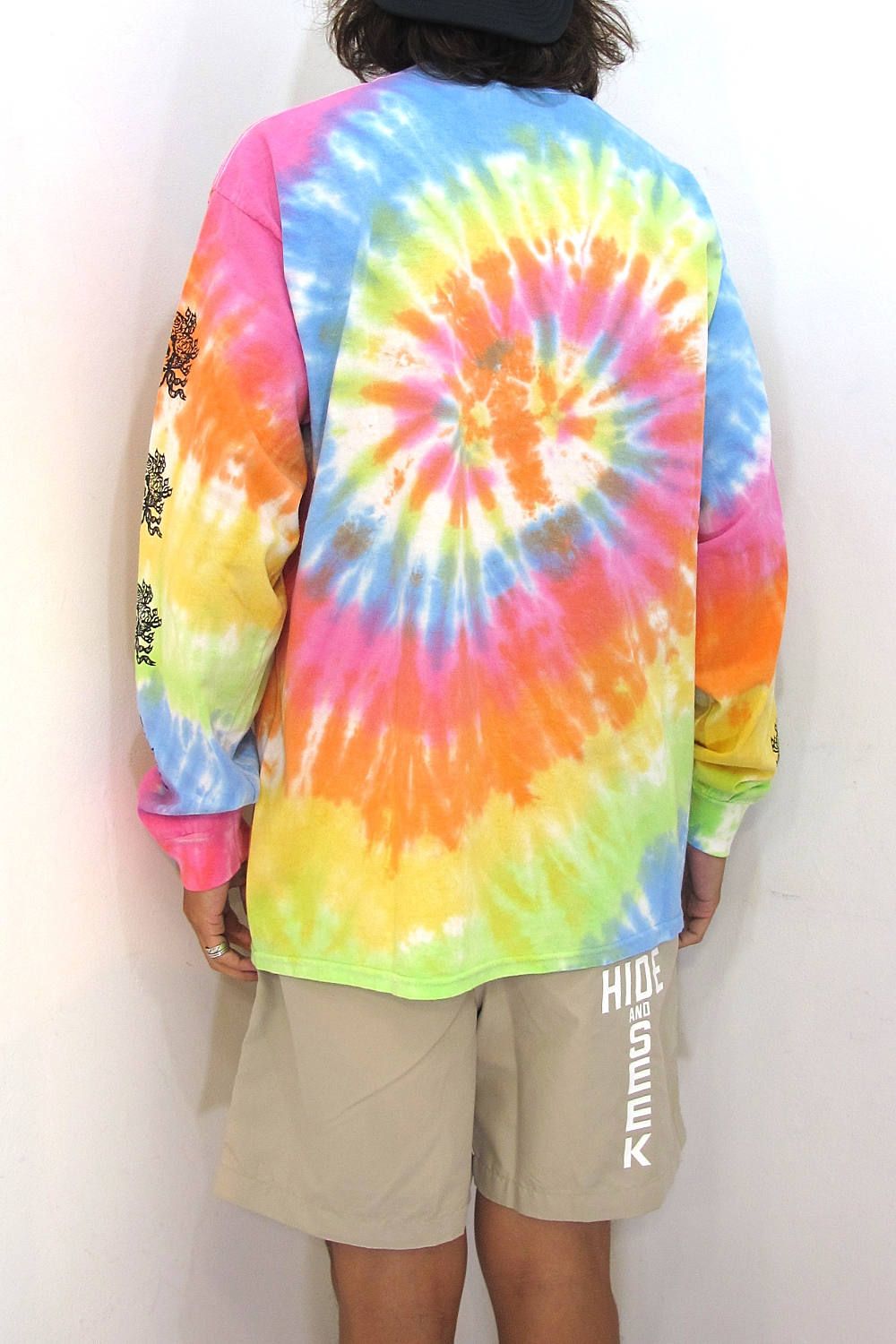 HIDE AND SEEK - ×THC L/S TEE (TIE DYE PASTEL) / TOKYO HEMP