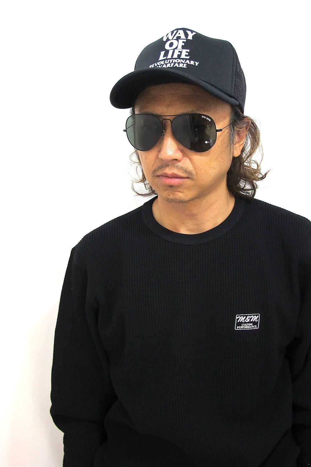 RATS - STAY GOLD SUNGLASSES (BLACK×HUNTER GREEN) / × TAKAHIROMIYASHITATheSoloist.コラボティアドロップ | LOOPHOLE