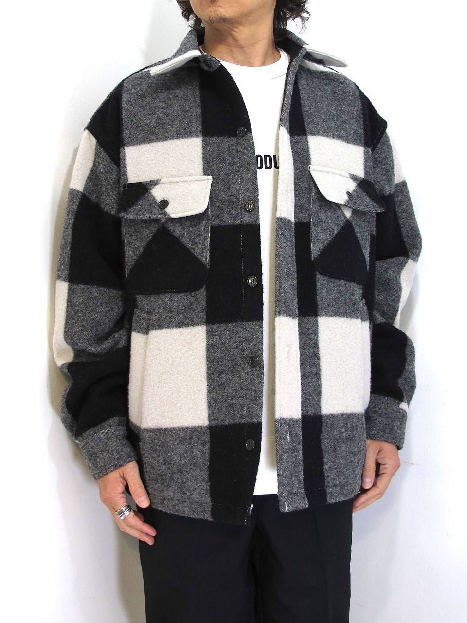 COOTIE / Napping Windowpane CPO Jacket-