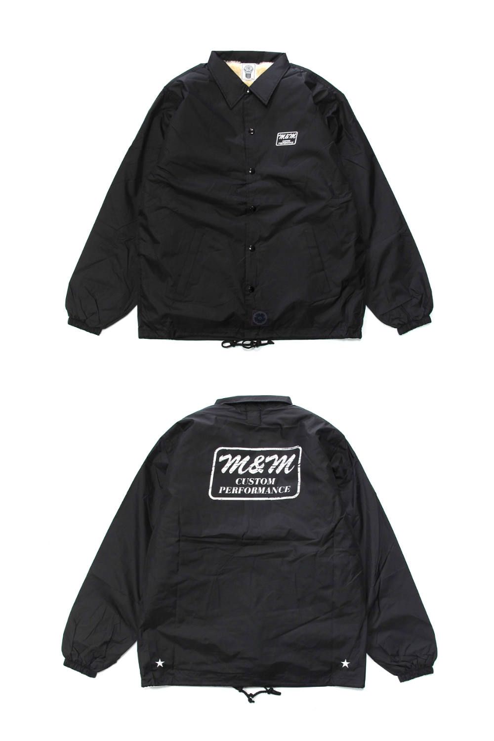 M&M CUSTOM PERFORMANCE - BOA WINDBREAKER (BLACK) / ボアインナー コーチジャケット |  LOOPHOLE