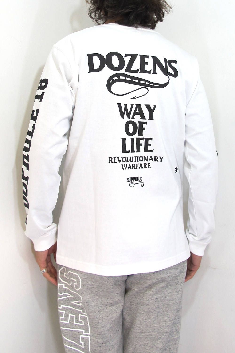 LOOPHOLE 18th ANNIVERSARY L/S TEE (WHITE) / ループホール18周年記念 L/S T