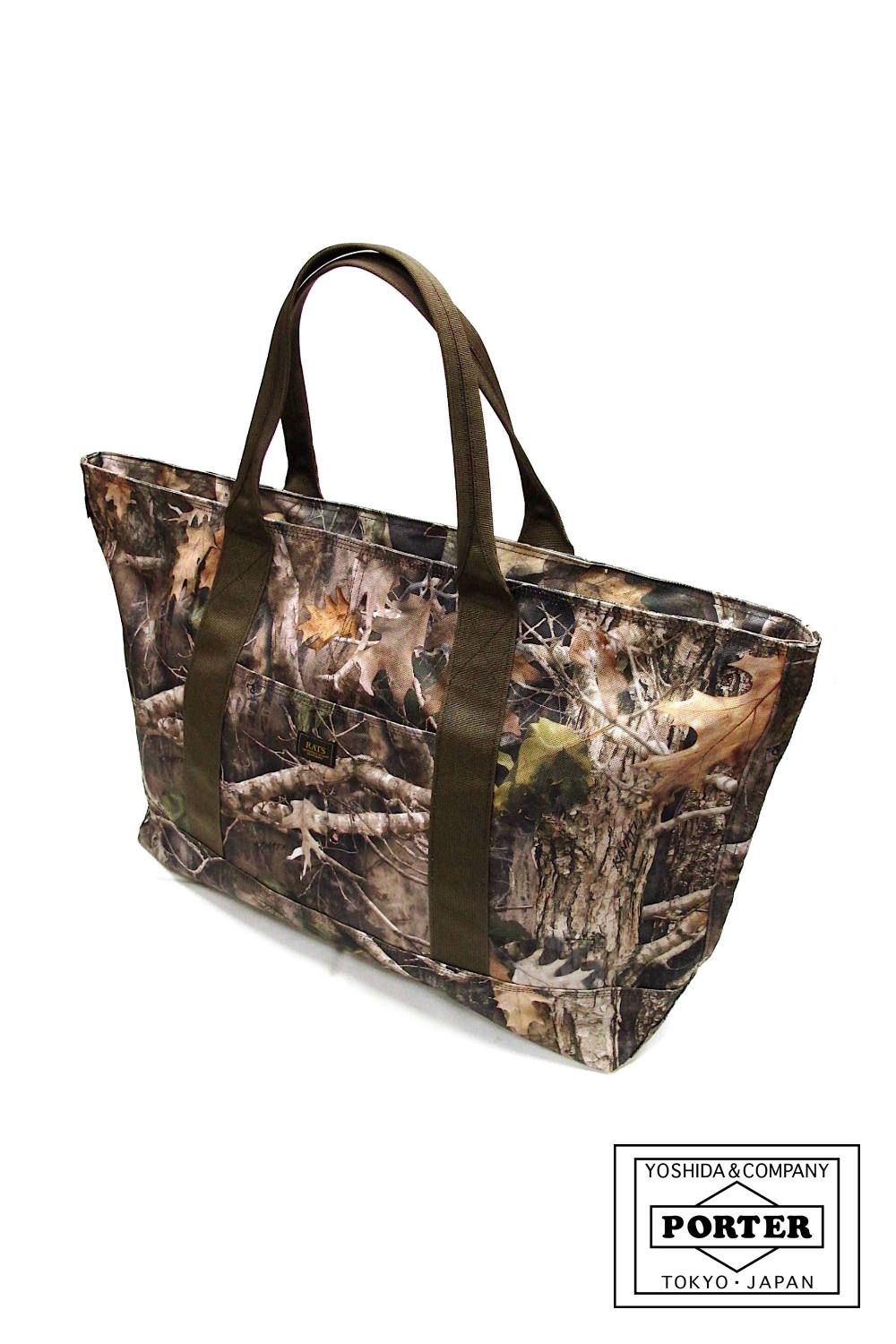 RATS - CAMOUFLAGE TOTE BAG collaboration with PORTER (CAMOUFLAGE