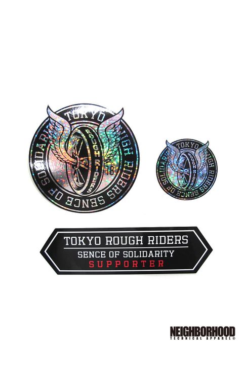 ×NEIGHBORHOOD T.R.R STICKER (BLACK) / ×ネイバーフッド TOKYO ROUGH RIDERS ステッカー