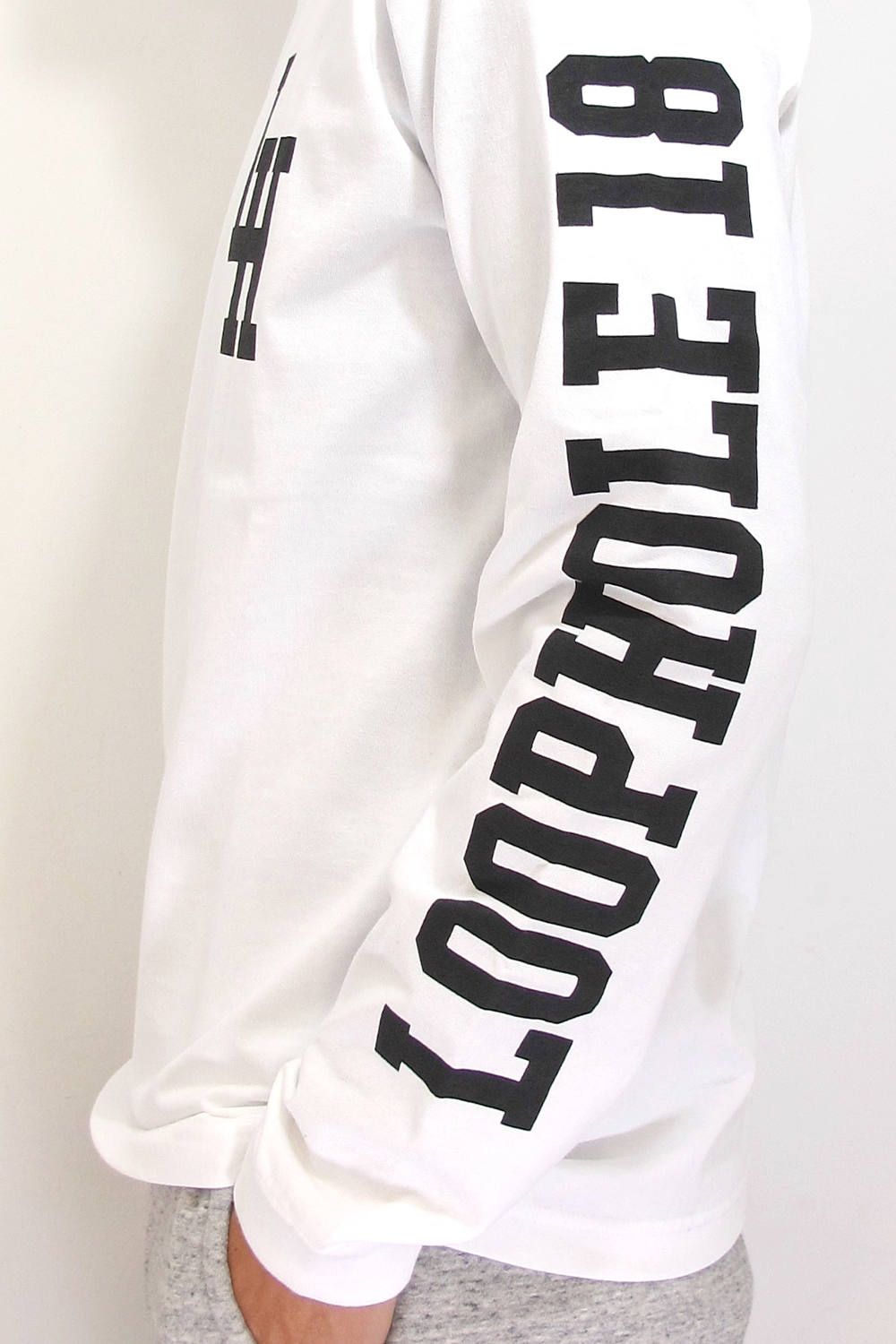 LOOPHOLE 18th ANNIVERSARY L/S TEE (WHITE) / ループホール18周年記念 L/S T