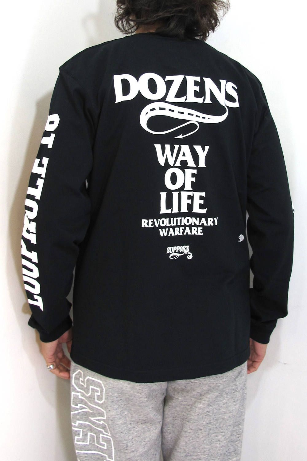 LOOPHOLE 18th ANNIVERSARY L/S TEE (BLACK) / ループホール18周年記念 L/S T