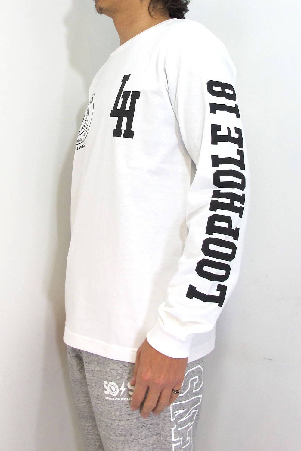 LOOPHOLE 18th ANNIVERSARY L/S TEE (WHITE) / ループホール18周年記念 L/S T