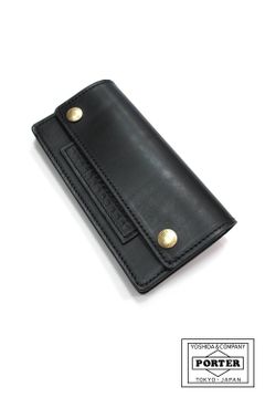 LEATHER WALLET TYPE C (BLACK) / ポーター コラボレザーウォレット