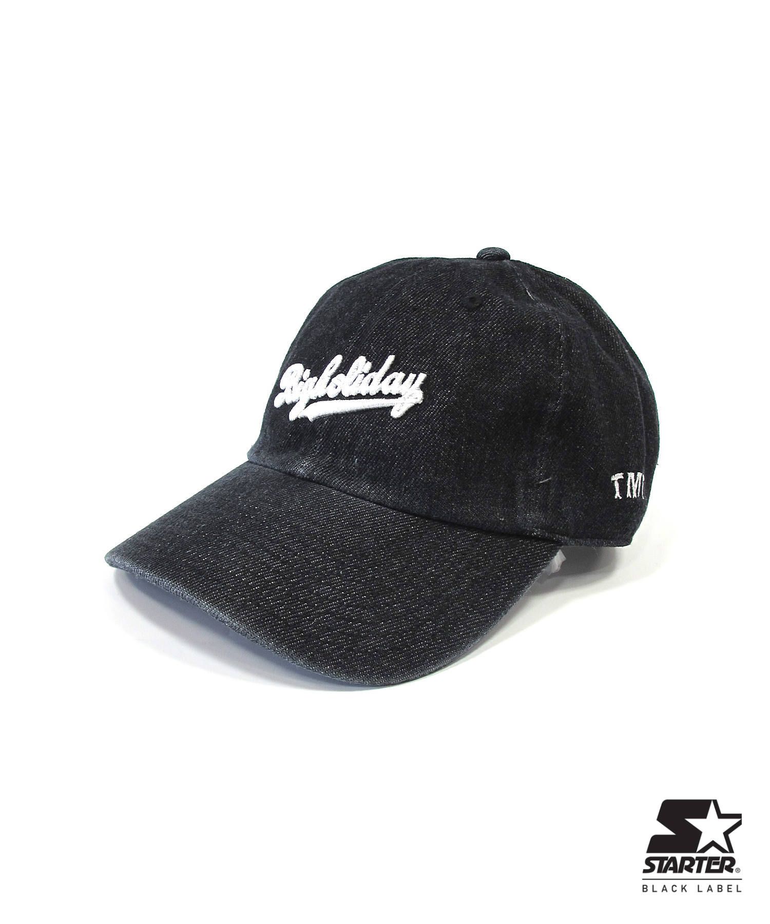 TMT ×STARTER DENIM CAP (BIGHOLIDAY) (BLACK) / スターターコラボデニムキャップ (BIGHOLIDAY) LOOPHOLE
