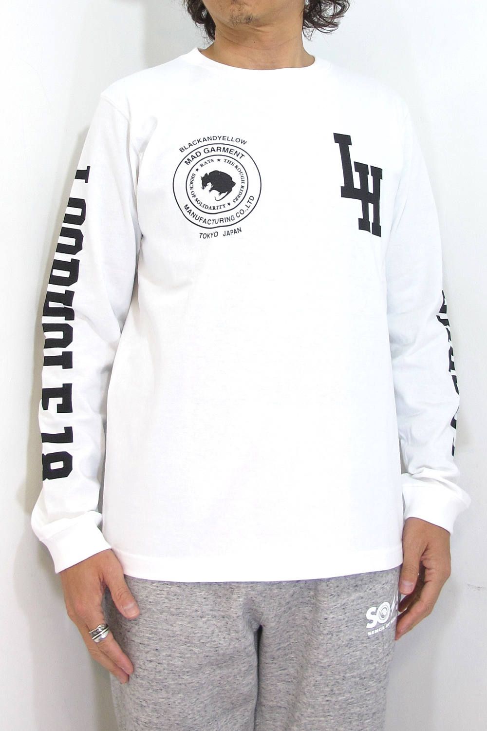 LOOPHOLE 18th ANNIVERSARY L/S TEE (WHITE) / ループホール18周年記念 L/S T