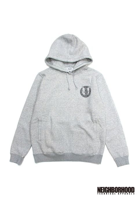 ×NEIGHBORHOOD T.R.R HOODED PARKA (GRAY) / ×ネイバーフッド TOKYO ROUGH RIDERS スウェットパーカー