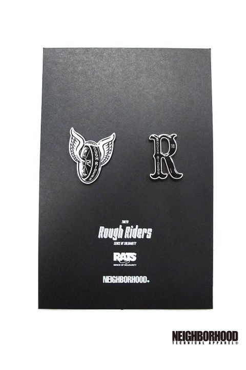 ×NEIGHBORHOOD T.R.R PINS (BLACK) / ×ネイバーフッド TOKYO ROUGH RIDERS バッジセット