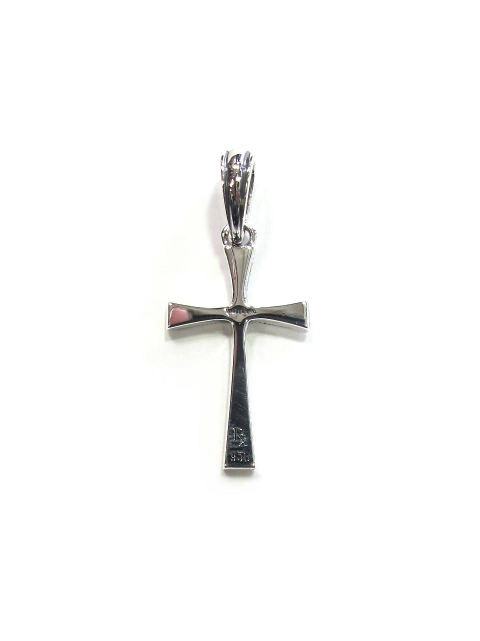 ANTIDOTE BUYERS CLUB - ENGRAVED TINY CROSS PENDANT (SILVER 