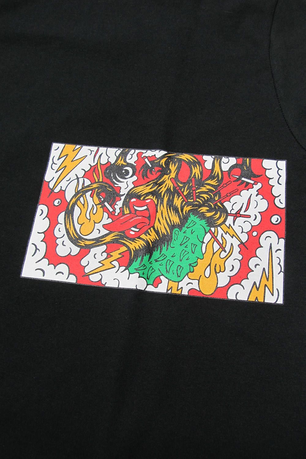 ×DELIVERYHELLS×HQ L/S TEE (BLACK) / ×デリバリーヘルズ×HQ 3コラボレーションロンT