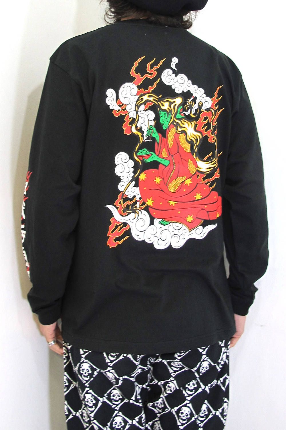 ×DELIVERYHELLS×HQ L/S TEE (BLACK) / ×デリバリーヘルズ×HQ 3コラボレーションロンT