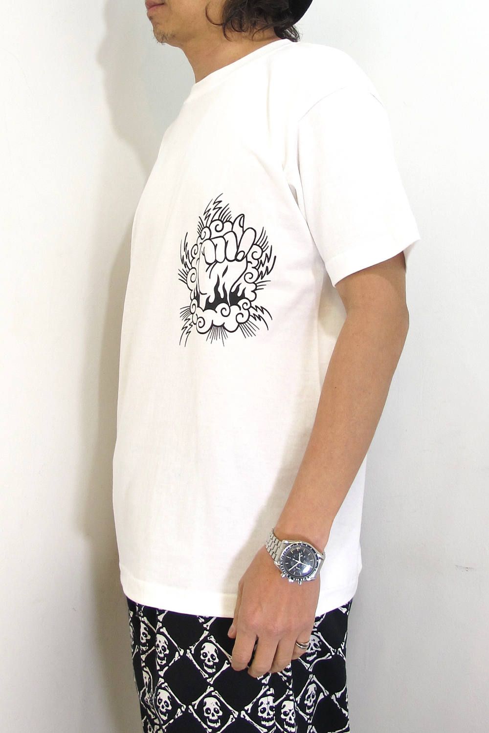 ×DELIVERYHELLS×HQ TEE (WHITE) / ×デリバリーヘルズ×HQ 3コラボレーションT