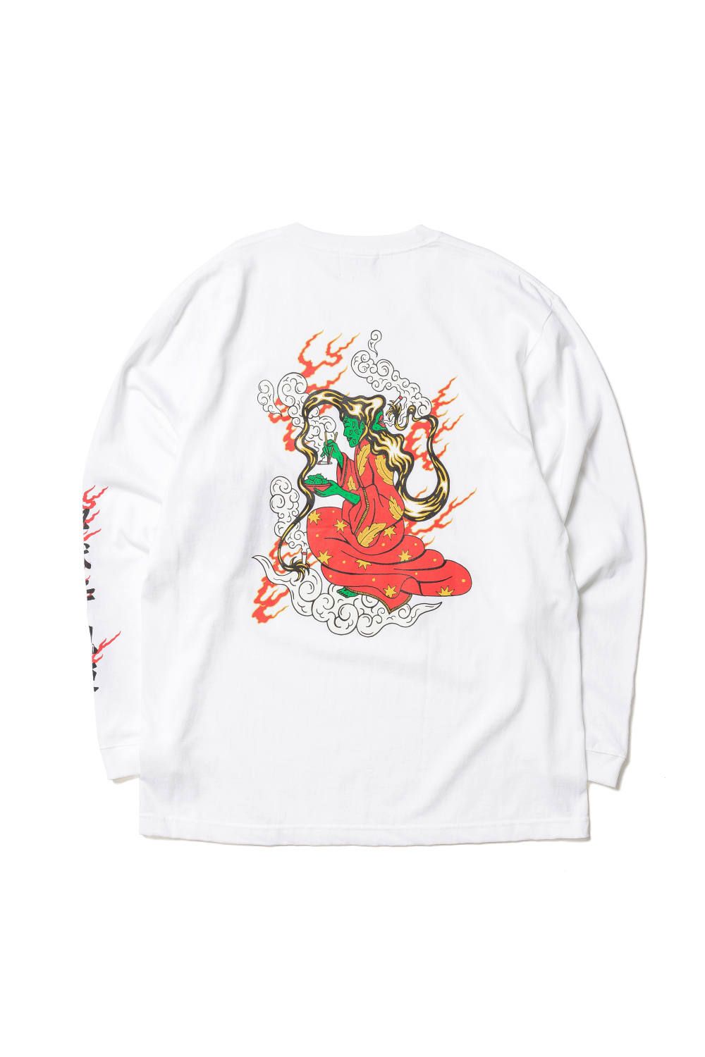 ×DELIVERYHELLS×HQ L/S TEE (WHITE) / ×デリバリーヘルズ×HQ 3コラボレーションロンT