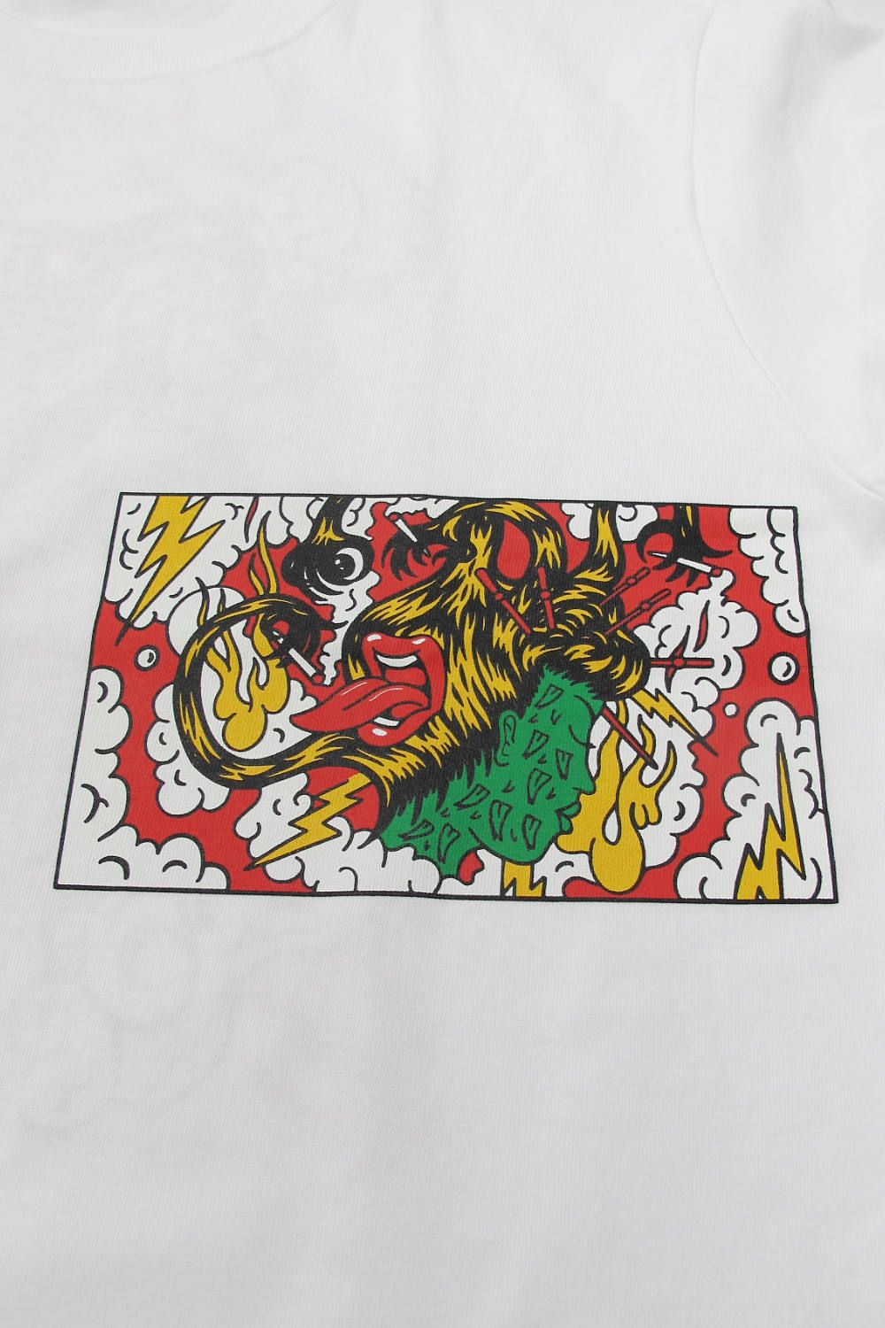 ×DELIVERYHELLS×HQ L/S TEE (WHITE) / ×デリバリーヘルズ×HQ 3コラボレーションロンT