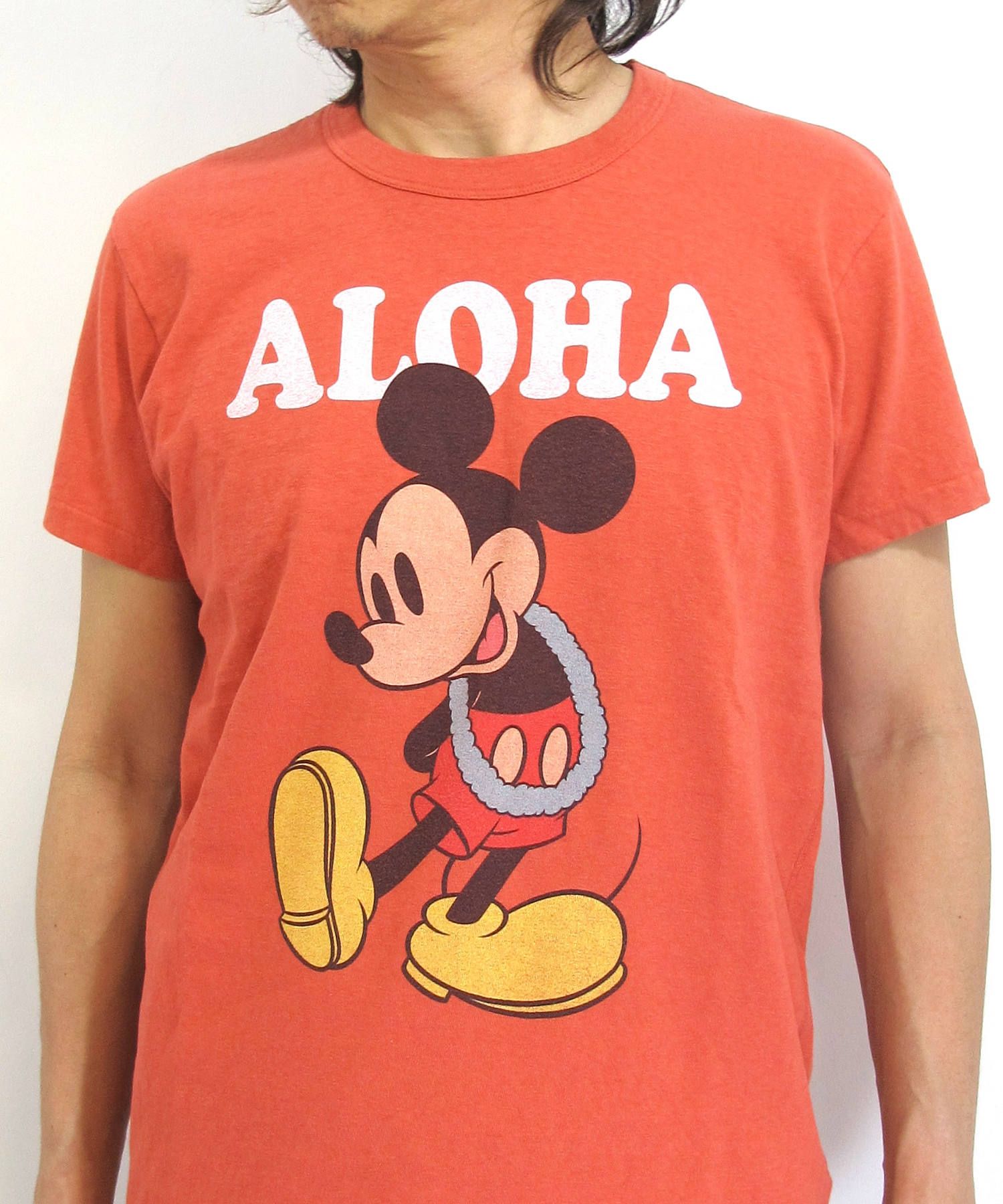 TMT - S/SL RAFI JERSEY(ALOHA/MICKEY) (RED) / ミッキーマウス コラボ