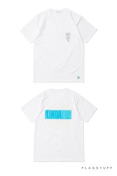 ×F-LAGSTUF-F "LINDA" TEE (WHITE) / ×フラグスタフ コラボレーションT