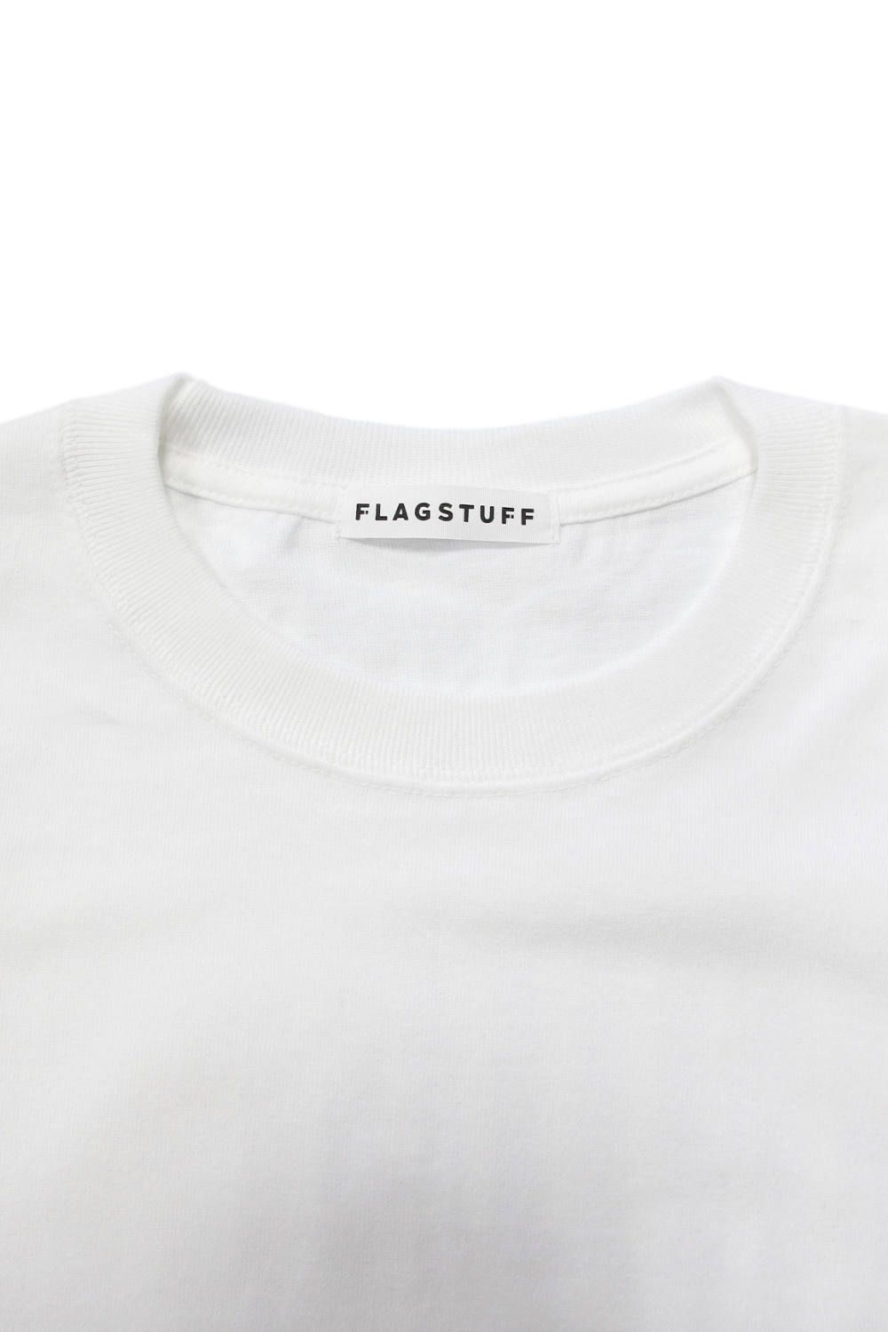 ×F-LAGSTUF-F "LINDA" TEE (WHITE) / ×フラグスタフ コラボレーションT