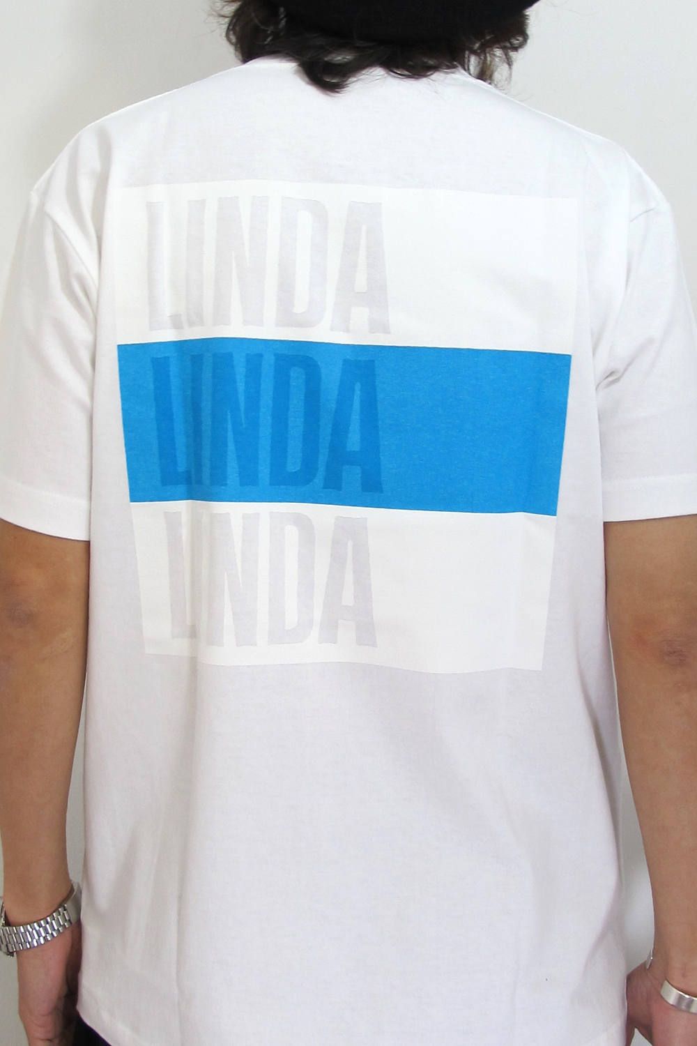 ×F-LAGSTUF-F "LINDA" TEE (WHITE) / ×フラグスタフ コラボレーションT