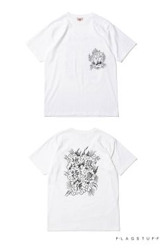 ×DELIVERYHELLS×HQ TEE (WHITE) / ×デリバリーヘルズ×HQ 3コラボレーションT