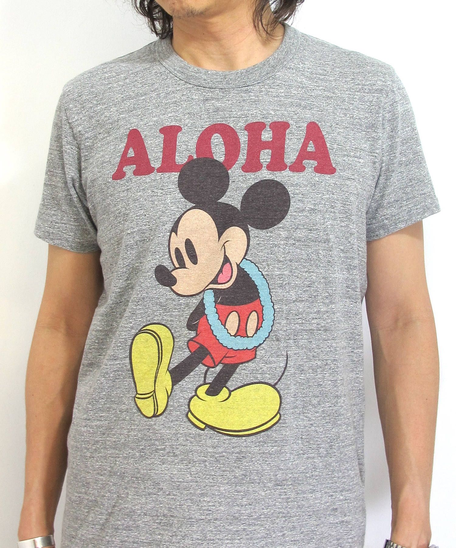 TMT - S/SL RAFI JERSEY(ALOHA/MICKEY) (RED) / ミッキーマウス コラボ