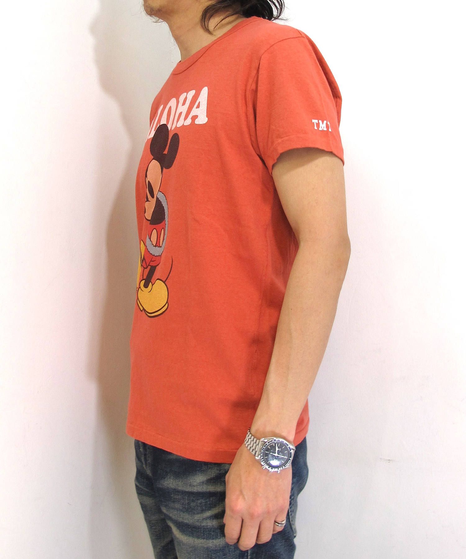 TMT - S/SL RAFI JERSEY(ALOHA/MICKEY) (RED) / ミッキーマウス コラボ