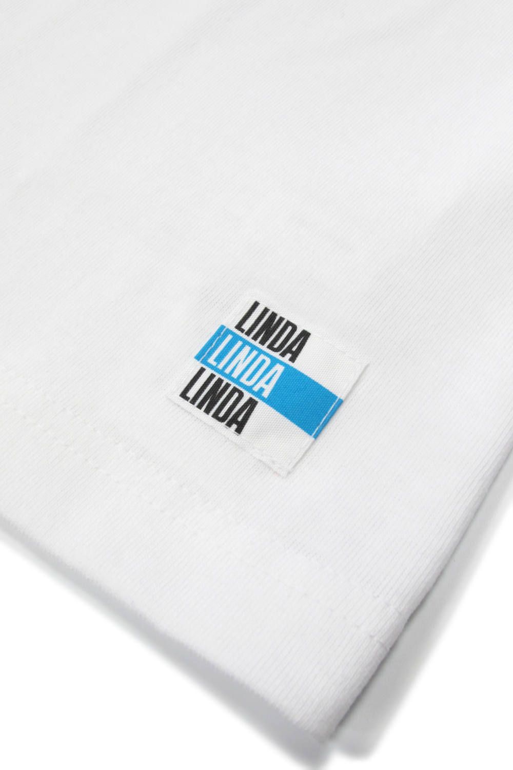 ×F-LAGSTUF-F "LINDA" TEE (WHITE) / ×フラグスタフ コラボレーションT