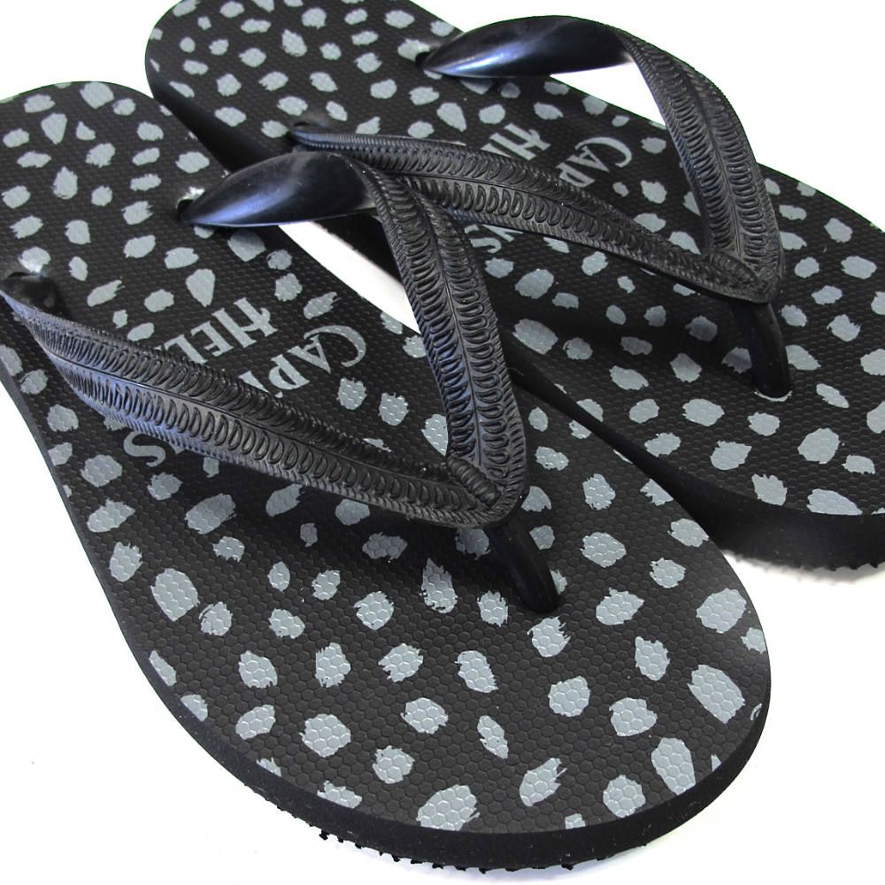 × CYAARVO / LEOPARD FLIP FLOP (BLACK) / シアーヴォ コラボビーチサンダル