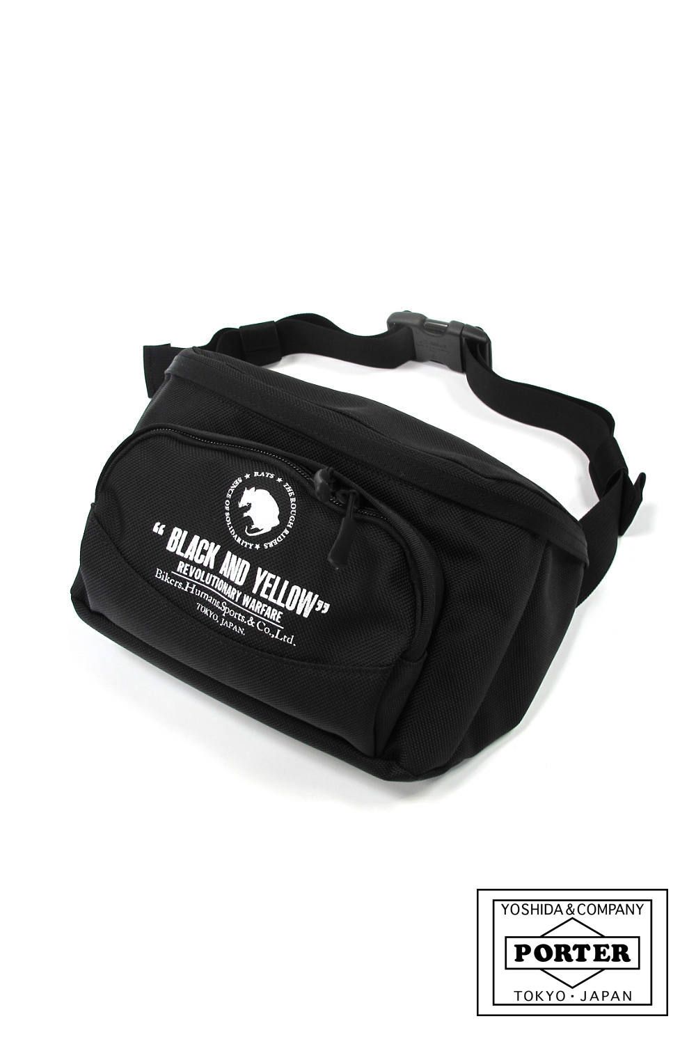 RATS - WAIST BAG collaboration with PORTER (BLACK) / ポーター コラボウエストバッグ |  LOOPHOLE