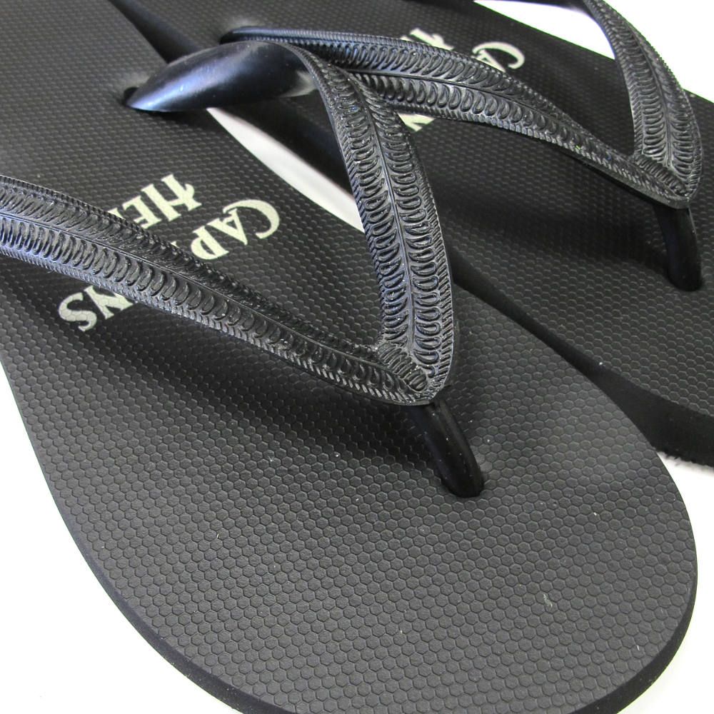 CAPTAINS HELM - × CYAARVO / LOGO FLIP FLOP (BLACK) / シアーヴォ