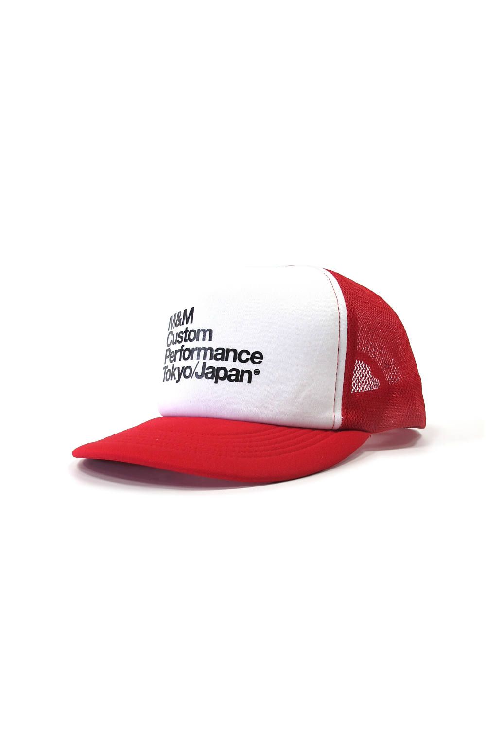 M&M CUSTOM PERFORMANCE - PRINT MESH CAP (RED) / プリントメッシュ 