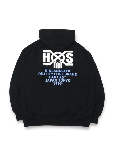 HS×BH HOODED SWEAT SHIRT (BLACK) / バウンティーハンター コラボ スウェット パーカー