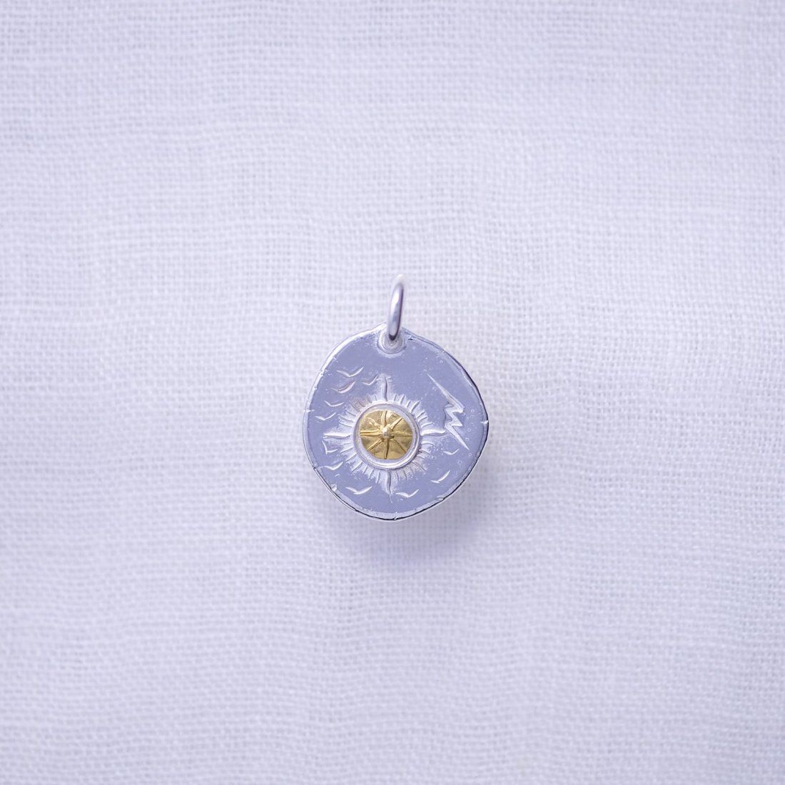 The Sun & Thunder Top S with Gold Point S (SILVER) / 24金Sポイント小太陽&稲妻メタルトップ