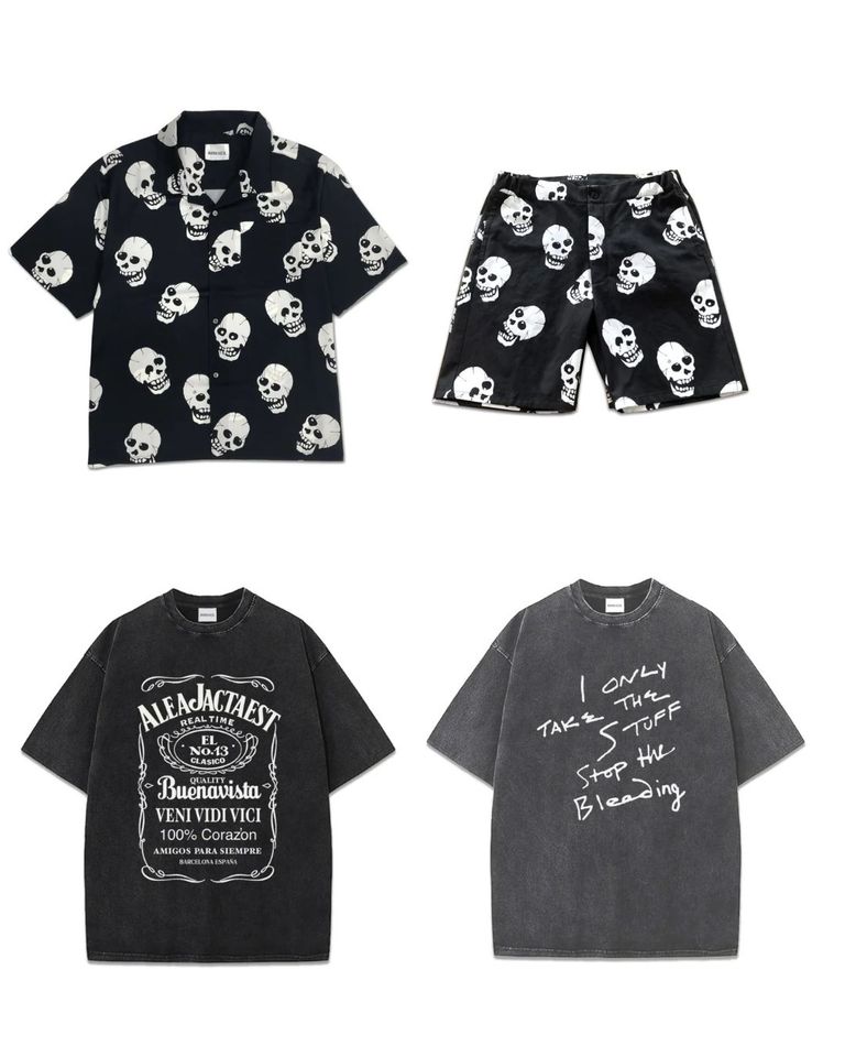 BUENA VISTA 新作販売告知 / 個性際立つセットアップ&風合いの良いプリントTシャツ。