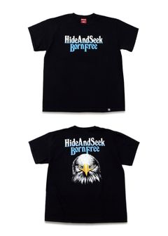 EAGLE S/S TEE (BACK) (BLACK) / イーグル プリントTee (バック)