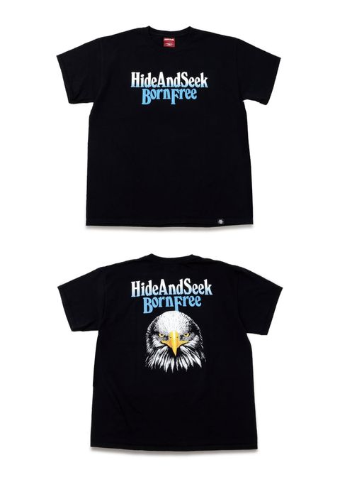 EAGLE S/S TEE (BACK) (BLACK) / イーグル プリントTee (バック)