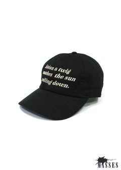 COTTON CAP (×MASSES) (BLACK) / マシス コラボレーション キャップ