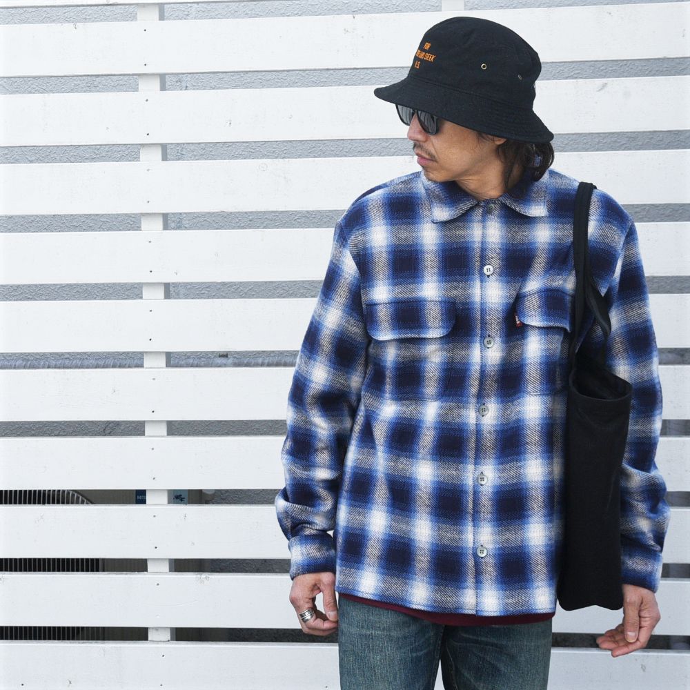 Ombre Check L/S Shirt HIDEANDSEEK | freetoursantiagodecompostela.com