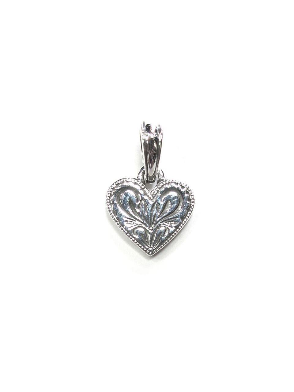 ANTIDOTE BUYERS CLUB - ENGRAVED HEART PENDANT (SILVER 